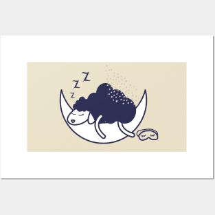 Sleeping sheep Posters and Art